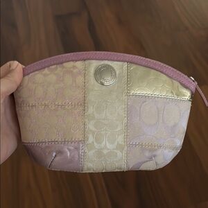 Vintage coach cosmetic bag